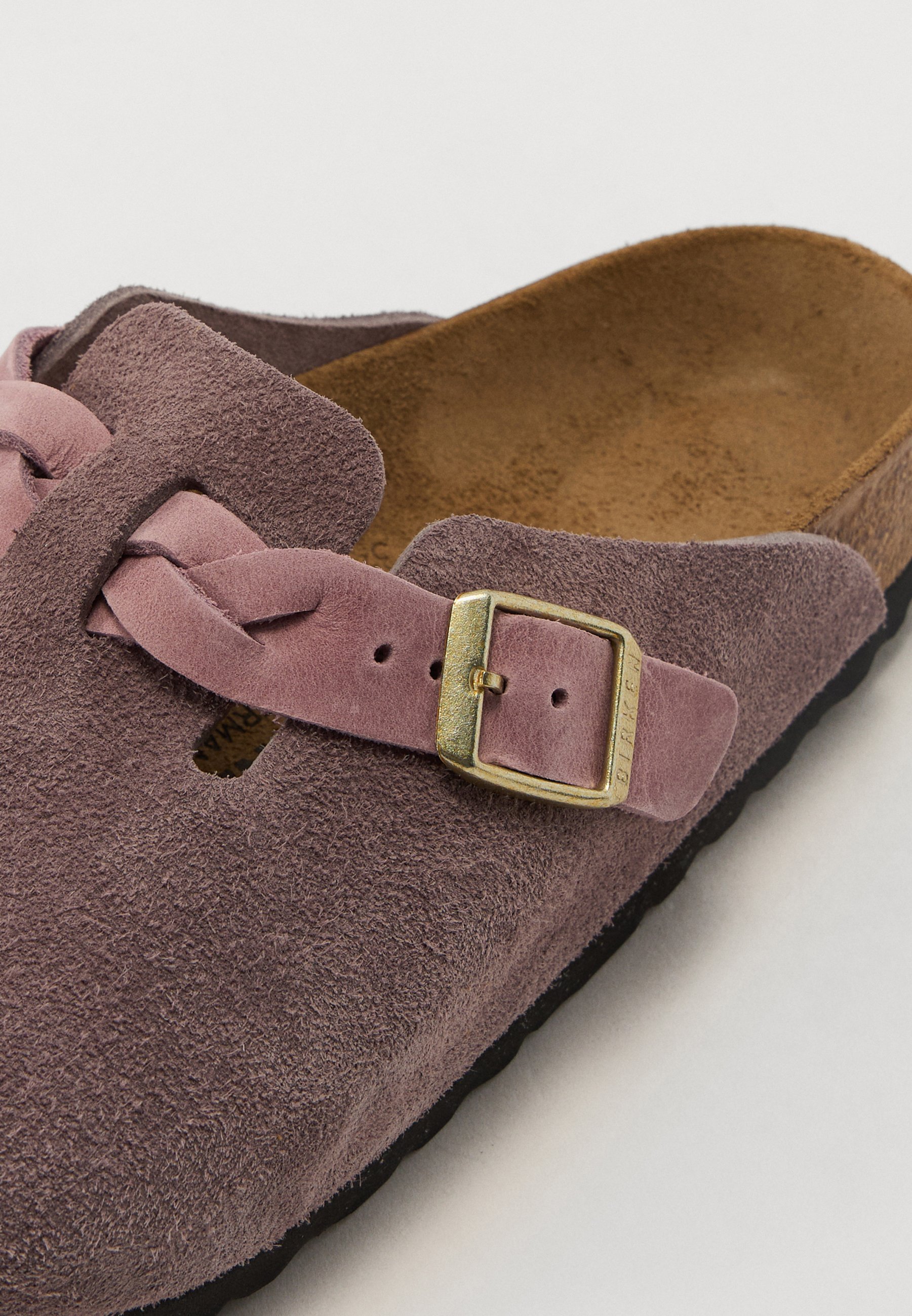 Birkenstock BOSTON BRAIDED LEOI/LEVE REGULAR - Papuci - faded