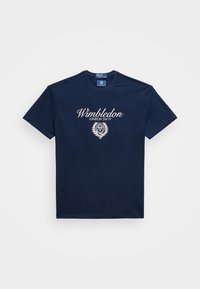 WIMBLEDON CLASSIC FIT LOGO T-SHIRT - T-shirt med print - refined navy