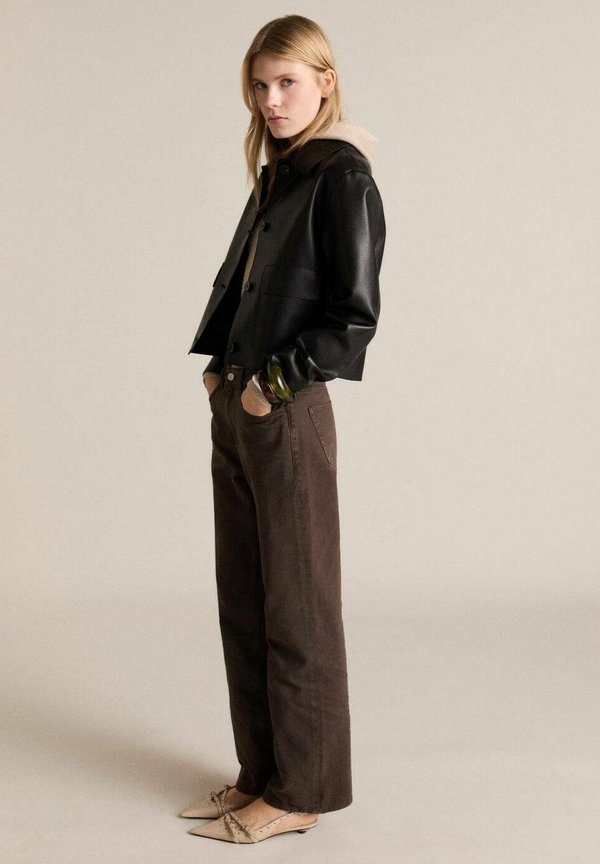 CECILIA - Straight leg jeans - chocolat3