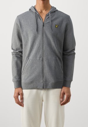 Lyle & Scott Zip-up sweatshirt - mottled grey