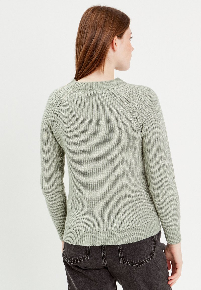 Pull Rayé Vert à Encolure Ronde Cache Cache - Taille 2 Ans, Occasion Très Bon état