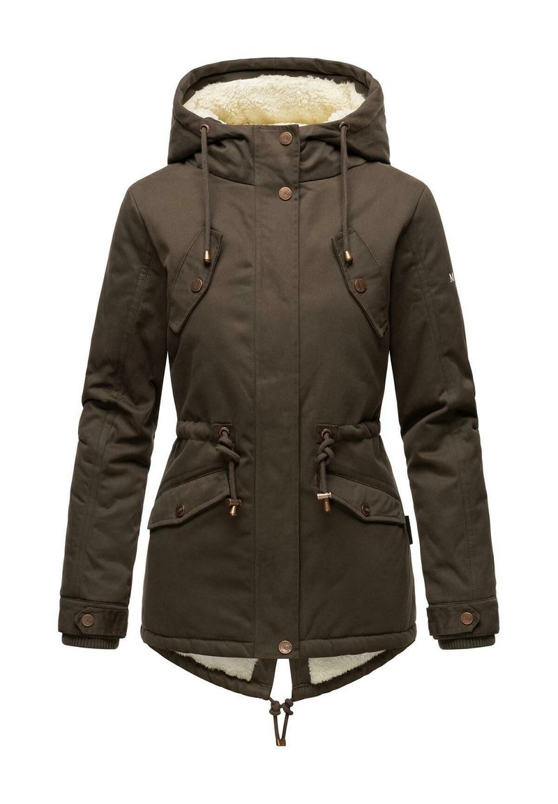 Damen Parkas | Marikoo MANOLYA Wintermantel anthrazit - BV32224 Damen Parkas | Marikoo MANOLYA Wintermantel anthrazit - BV32224