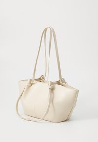 Gina Tricot MIDI LONG STRAP BAG - Käekott - ecru