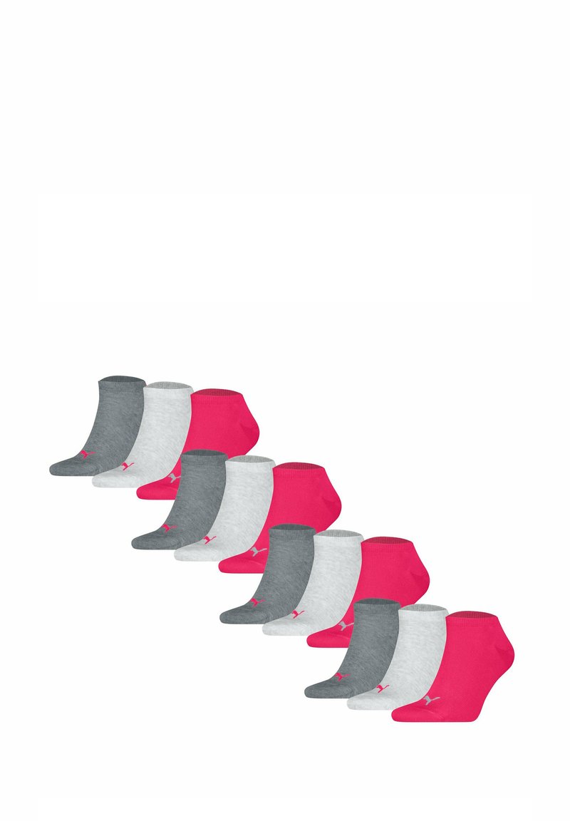 Puma 12 PACK - Strømper - pink/grau