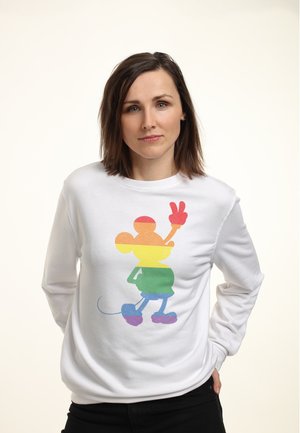 MICKEY CLASSIC LOVE IS LOVE PRIDE MICKEY - Sweatshirt - white