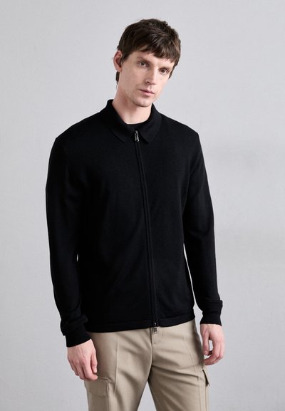 J.LINDEBERG KALEB LIGHT CARDIGAN - Kardigan - black