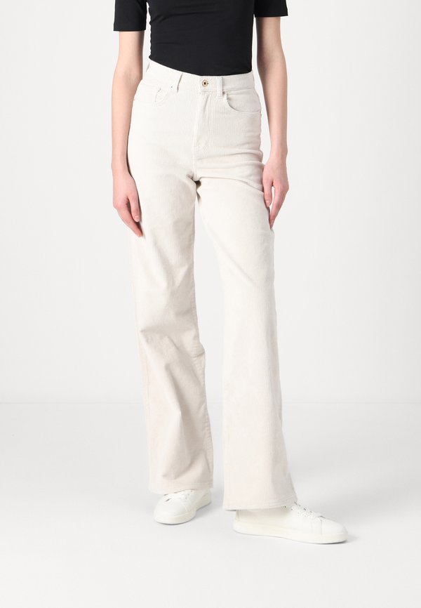 ONLHOPE GLOBAL HIGH WAIST WIDE  - Stoffhose - pumice stone