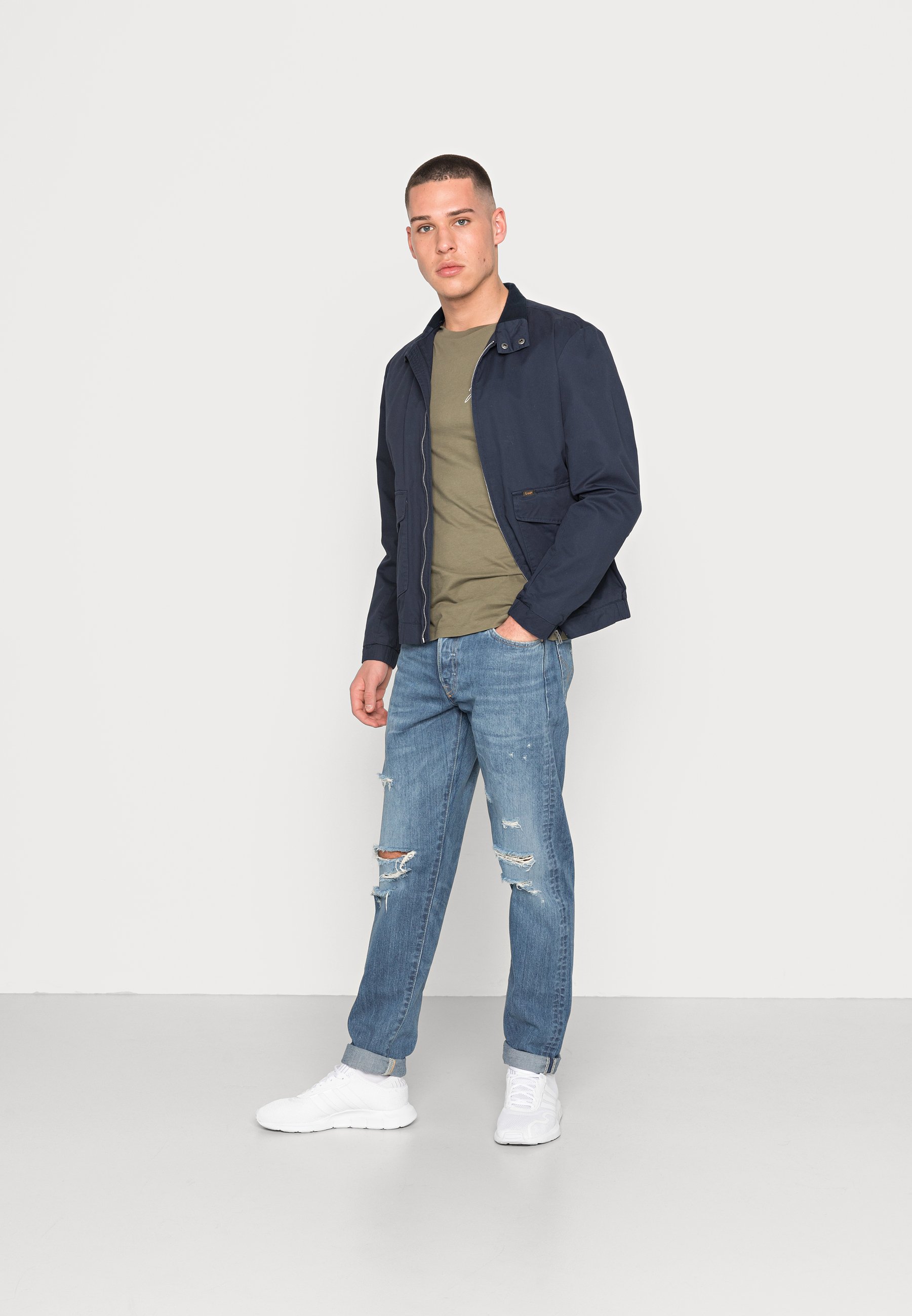 white high top vans mens outfit