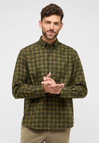 Eterna FLANELLHEMD - COMFORT FIT - Hemd - khaki