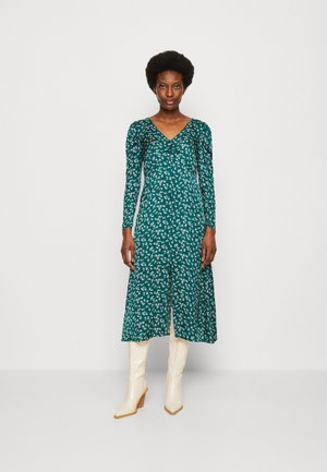 GAP PUFF MIDI - Cocktail φόρεμα / Φόρεμα για πάρτι - green multi