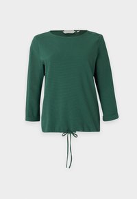 STRUCTURED - Top s dlouhým rukávem - explorer green