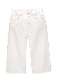 PULL&BEAR Shorts vaqueros - white