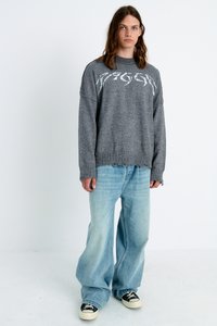 The Ragged Priest DIRECTION - Jumper - acid wash black