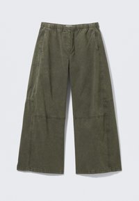 LOW RISE BAGGY WASHED - Tygbyxor - washed dark khaki green