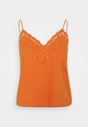 VILONDRA SINGLET - Linne - burnt ochre