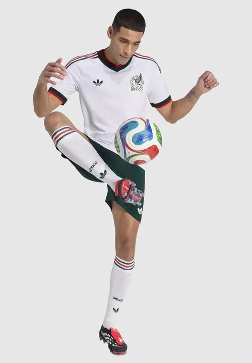 adidas MAILLOT EXTÉRIEUR AUTHENTIQUE MEXIQUE COUPE DU MONDE 2026 - Print T-shirt - white — foto 6