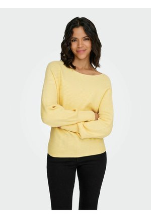 ONLADALINE LIFE NOOS - Striktrøje - pastel yellow