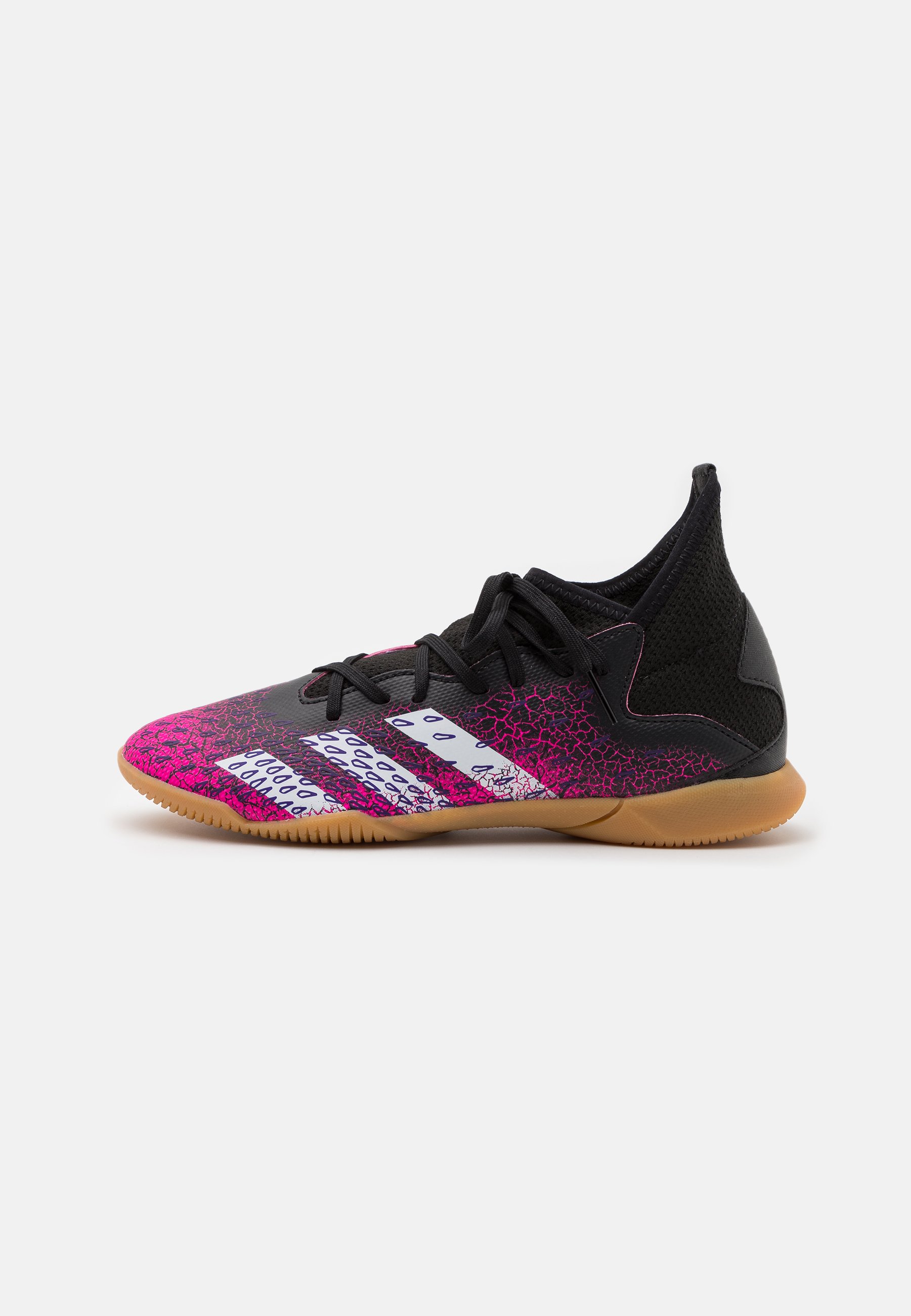 adidas Performance PREDATOR FREAK .3 IN UNISEX - Zaalvoetbalschoenen - core  black/footwear white/shock pink/Zwart - Zalando.nl
