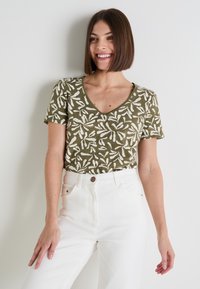 T-shirt imprimé - kaki