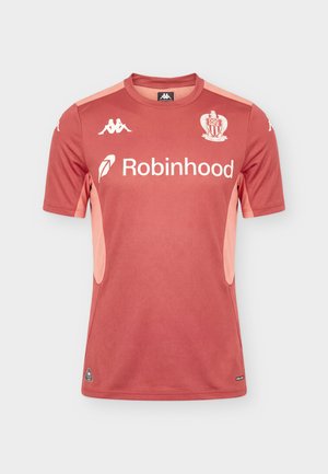 Kappa, TEE TRAINING OGC NICE - Article de supporter d'équipe de club - pink burnished/pink lobster