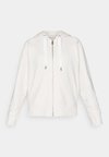 TWO TONE LOGO DRAWCORD ZIP HOODIE - Sweatjacke - sand