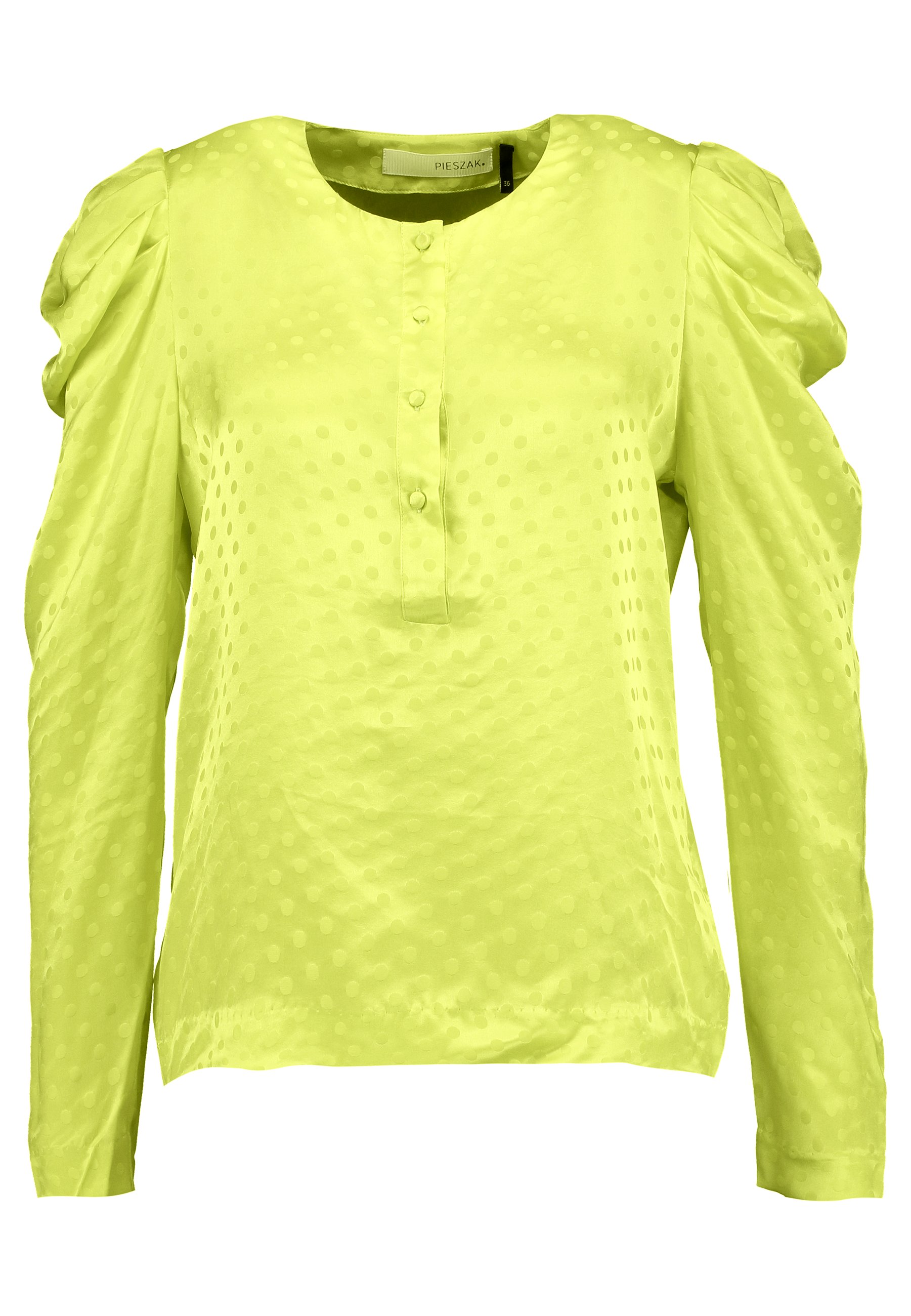 neon yellow blouse
