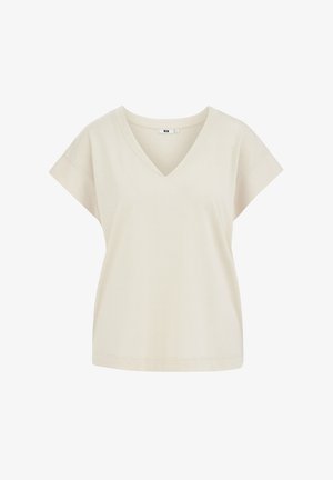 WE Fashion, T-shirt basic - beige