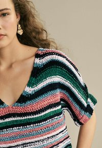 Next SHORT SLEEVE STITCH  - Majica kratkih rukava s printom - multi stripe