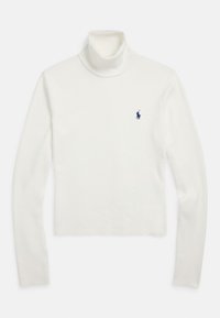 COTTON-BLEND TURTLENECK - Jumper - white