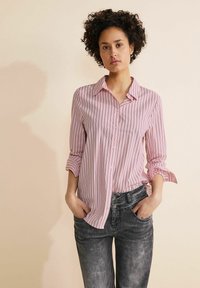 Street One - STREIFEN  - Overhemdblouse - rosa Miniatuurafbeelding 1