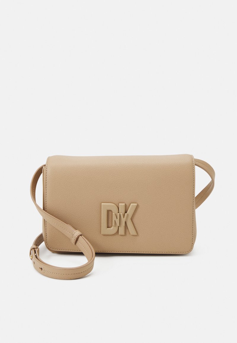 DKNY FLAP CROSSBODY Across body bag neutral/brown Zalando.ie