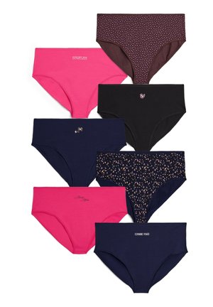 7-PACK  - Nohavičky/Slipy - pink yarrow mix