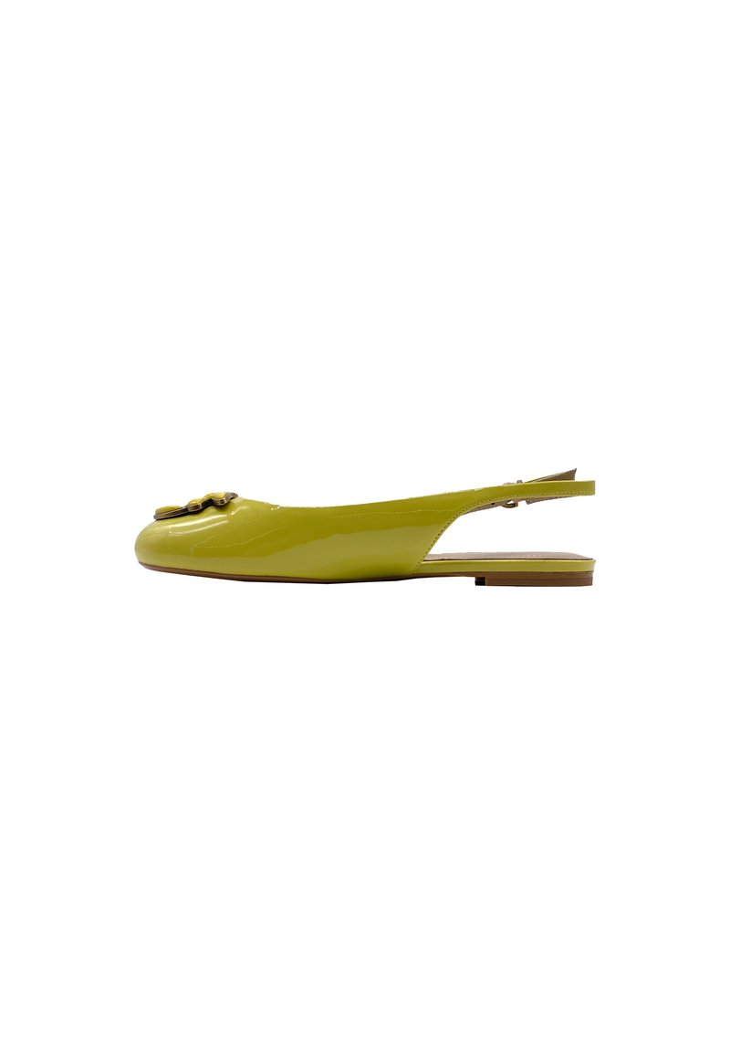Pinko Ballerines à brides arrière jaune fluo