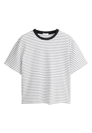 OYSHO, CA/MC THIN STRIPES BLACK - T-shirt print - stone
