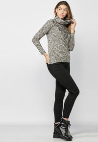 Koroshi FLORAL - Langarmshirt - gris