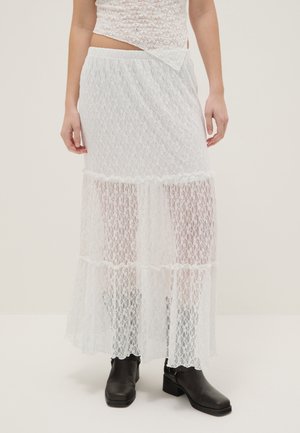 LONG REGULAR FIT - Falda larga - optical white