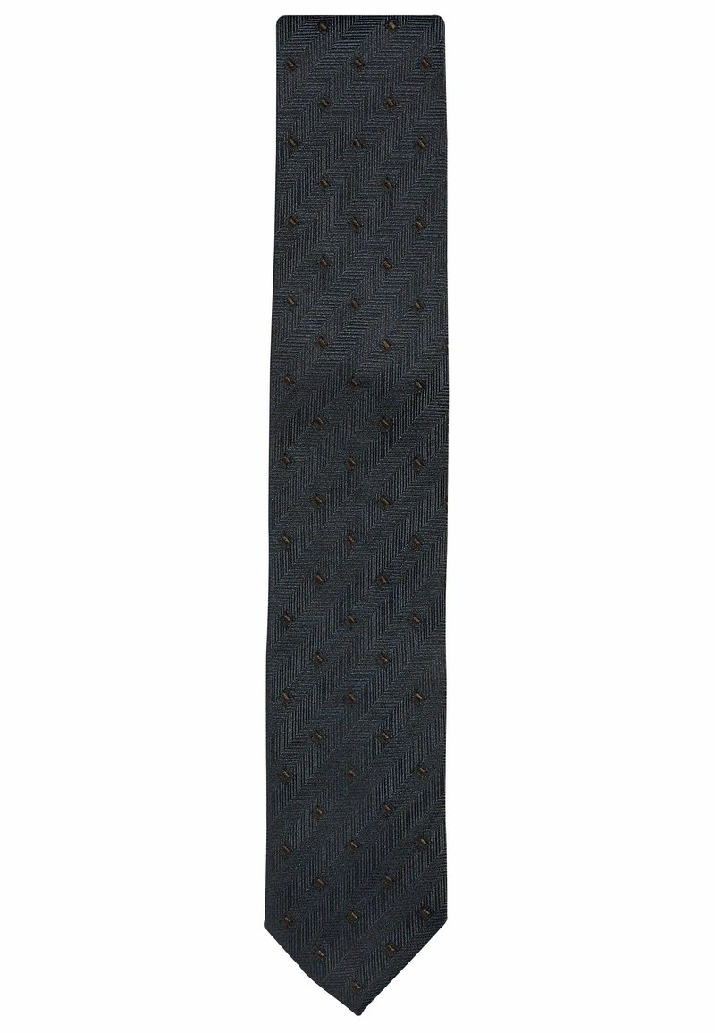 Next REGULAR - Cravate - navy blue herringbone diamond