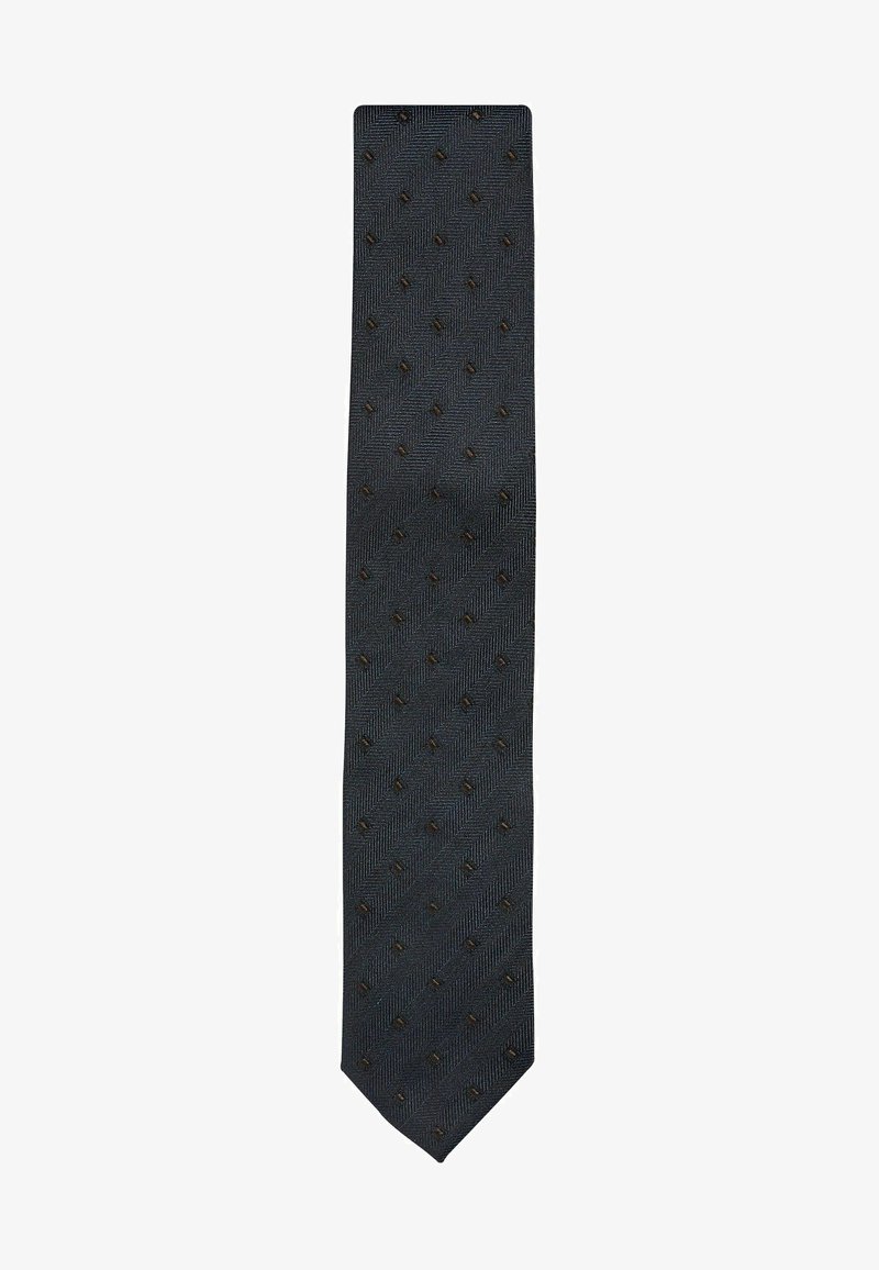 Next REGULAR - Cravate - navy blue herringbone diamond