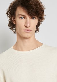 TOM TAILOR DENIM Strickpullover - oat milk melange