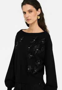 LIU JO WITH GEMSTONES - Pulover - black