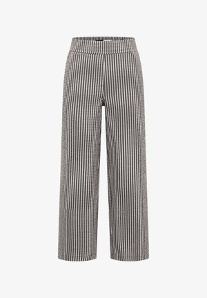 Cecil, WIDE-LEG PANTS IN SEERSUCKER QUALITY - Broek - brown cacao