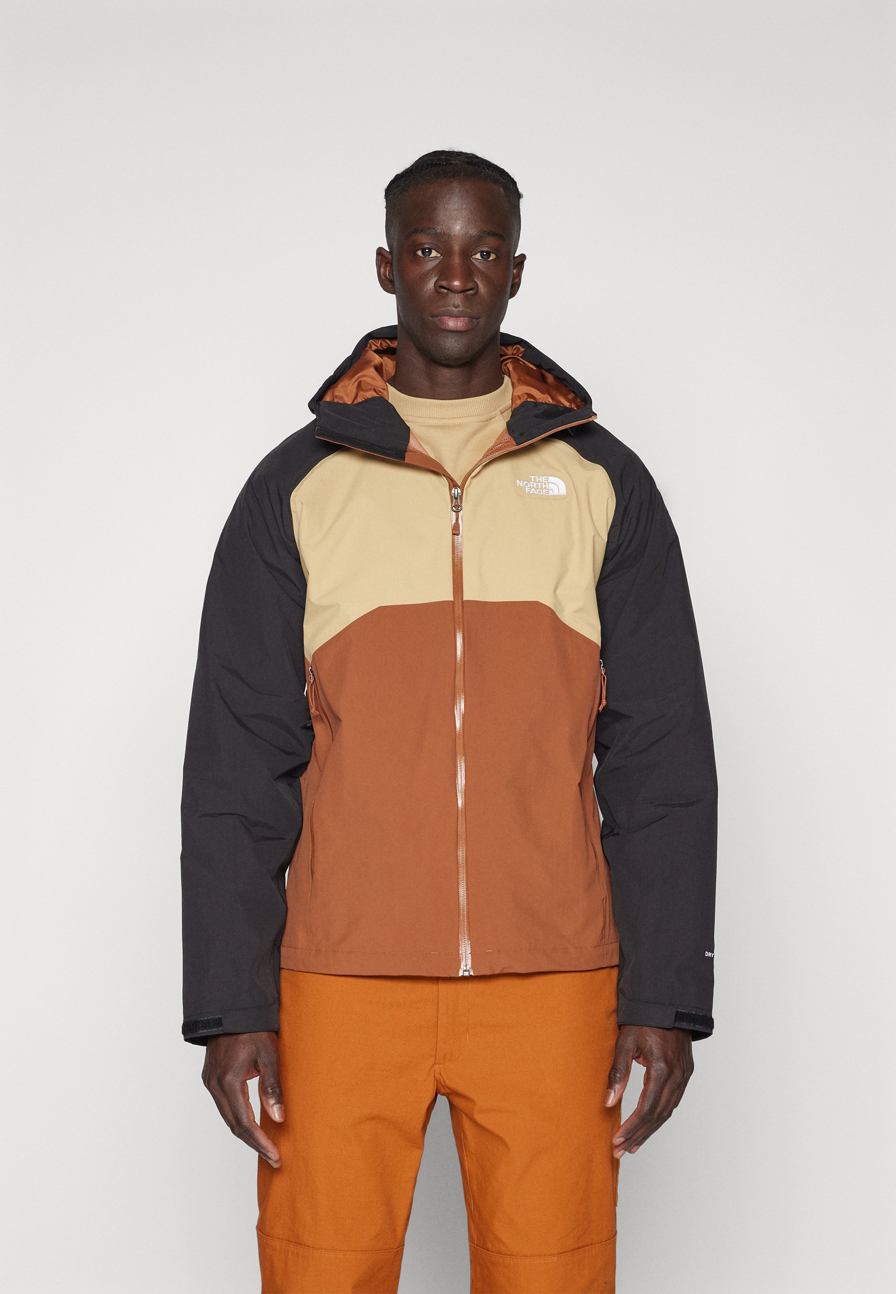 The North Face MENS STRATOS JACKET - Hardshelljacke - stone brown 