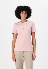 Tommy Hilfiger - SCRIPT - Print T-shirt - foggy pink Thumbnail Image 1