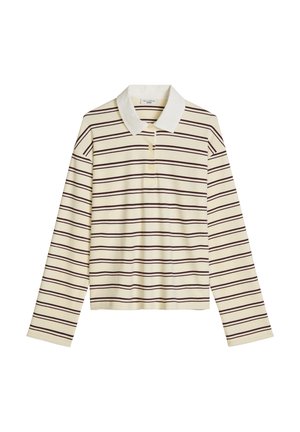 Marc O'Polo DENIM, JERSEY POLOSHIRTS, LSL, YD STRIPE - Longsleeve - light yellow