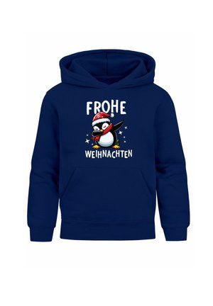 WEIHNACHTSMOTIVE LUSTIGE GESCHENKE OUTFIT - Hoodie - dabbing pinguin navy