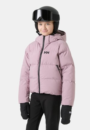 Helly Hansen, JR NORA SHORT PUFFY JACKET UNISEX  - Зимно яке - purple clay