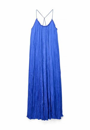 NA-KD, GATHERED VOLUME STRAP DRESS - Maxi dress - blue
