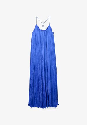 NA-KD, GATHERED VOLUME STRAP DRESS - Vestido largo - blue