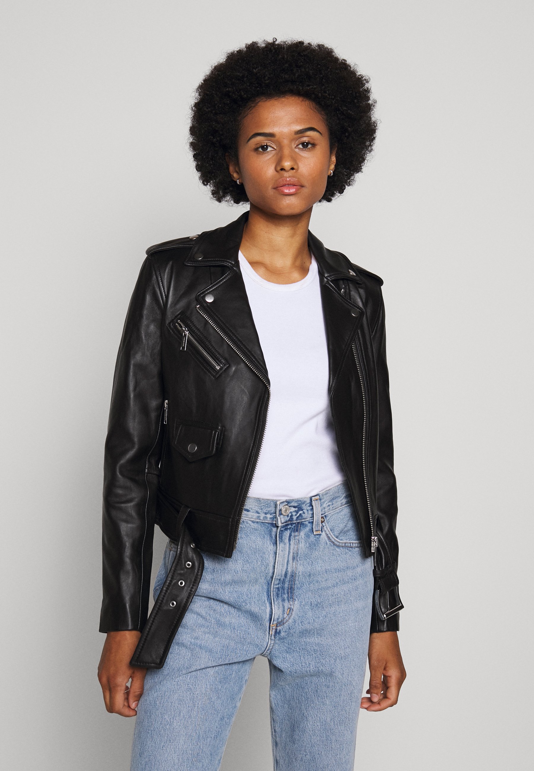 CLASSIC MOTO Leren jas black CLASSIC MOTO Leren jas black