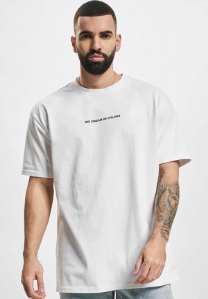 SURF & TURF OVERSIZE TEE - Camiseta estampada - white